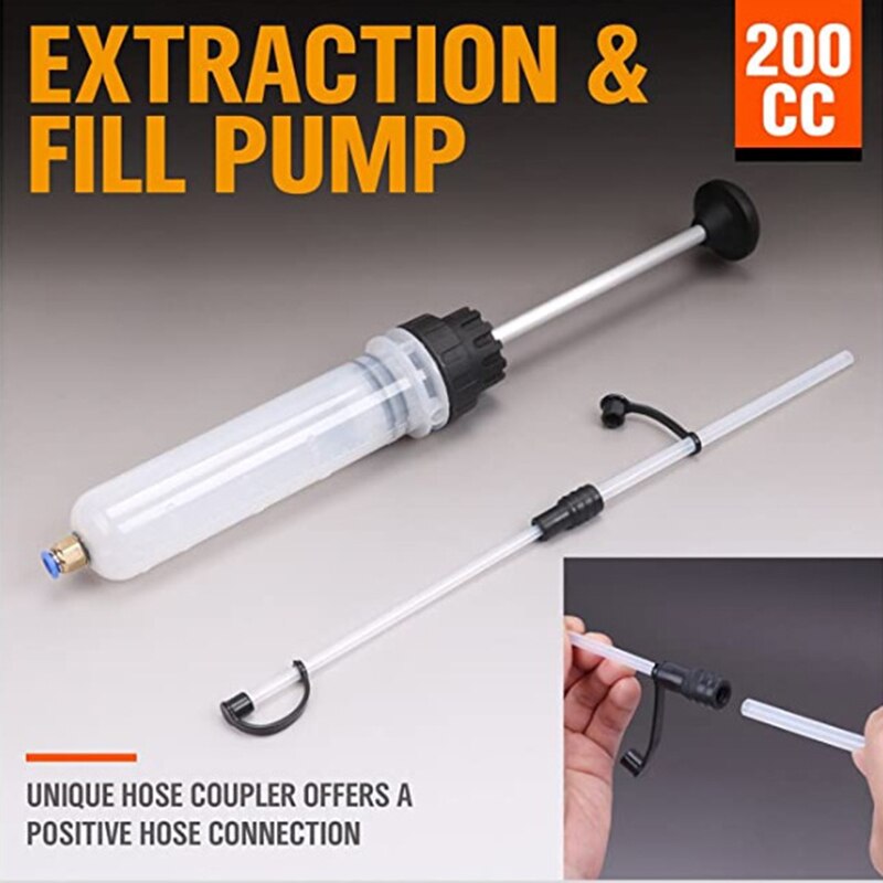 1 Set Fluid Extraction Car Air Pump Filling Syringe Oil Extractor Automotive Polypropylene Construction Car Accessories