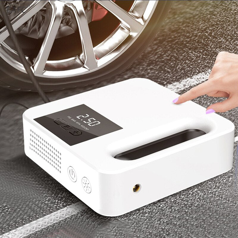 12V Mini Car Air Compressor Tire Inflatable Air Pump For Car Portable Inflator Pump Electric Intelligent Car Tyre Inflator