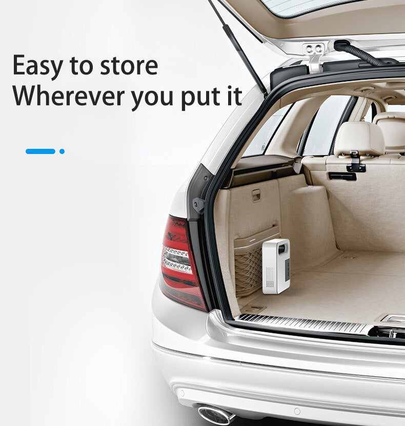 12V Mini Car Air Compressor Tire Inflatable Air Pump For Car Portable Inflator Pump Electric Intelligent Car Tyre Inflator