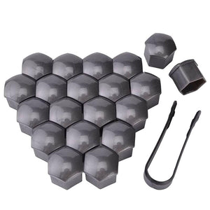 17mm 20 Pieces Car Wheel Nut Caps Protection Covers Caps Anti-Rust Auto Hub Screw Cover Car Tyre Nut Bolt Exterior Decoration