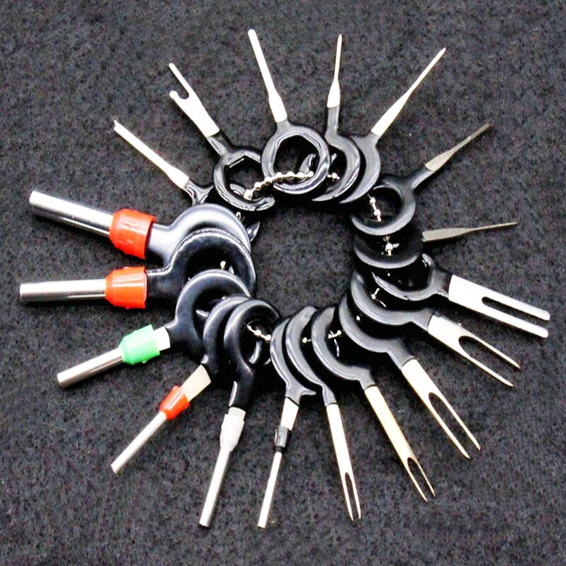 18Pcs 11Pcs Terminal Removal Tool Car Electrical Wiring Crimp Connector Pin Extractor Kit Terminal Repair Picking Tool