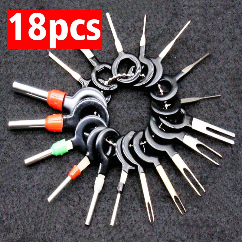 18Pcs 11Pcs Terminal Removal Tool Car Electrical Wiring Crimp Connector Pin Extractor Kit Terminal Repair Picking Tool