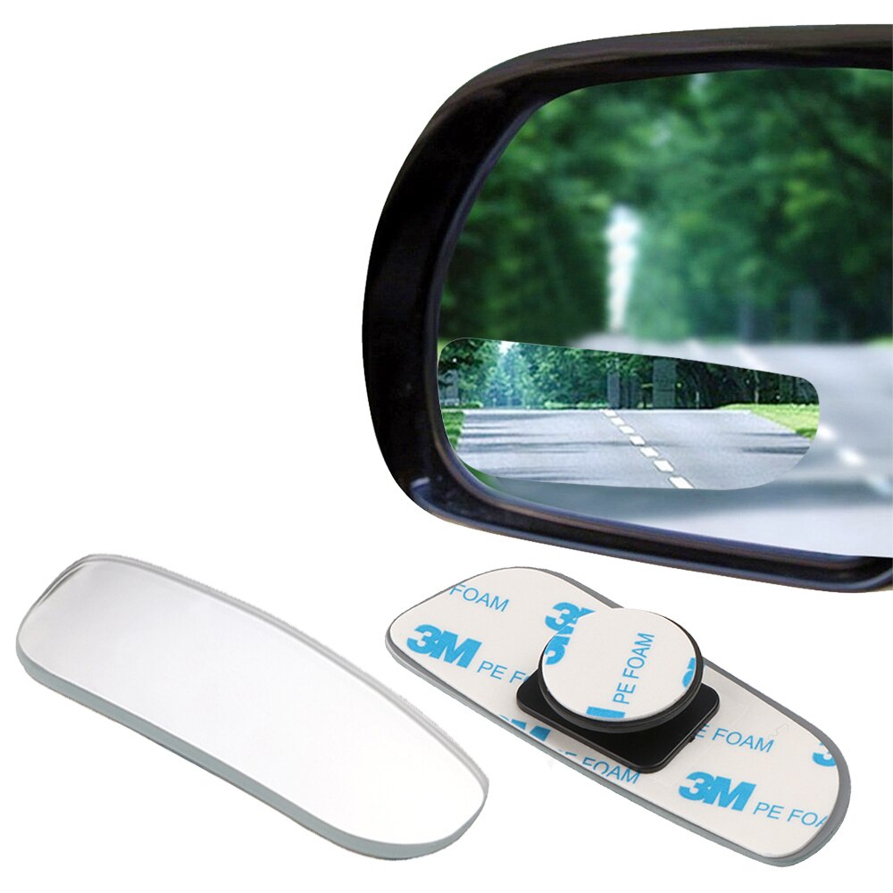 2pcs Car Mirror 360 Degree Wide Angle Convex Blind Spot Mirror Parking Auto Motorcycle Rear View Adjustable Mirror Accessories