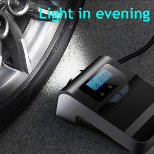 4 In 1 Portable Car Air Inflatable Pump Electric Tire Tyre Inflator Pump 12V Auto Boat Digital Car Air Compressor Light