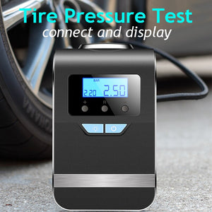 4 In 1 Portable Car Air Inflatable Pump Electric Tire Tyre Inflator Pump 12V Auto Boat Digital Car Air Compressor Light