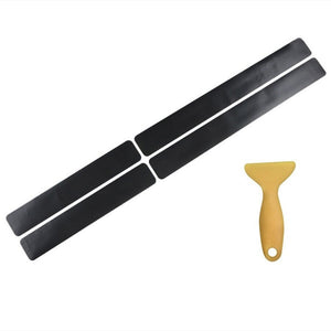 4Pcs Universal Car Stickers Car Door Sill Scuff Carbon Fiber Stickers Anti Scratch Pedal Protect Accessories