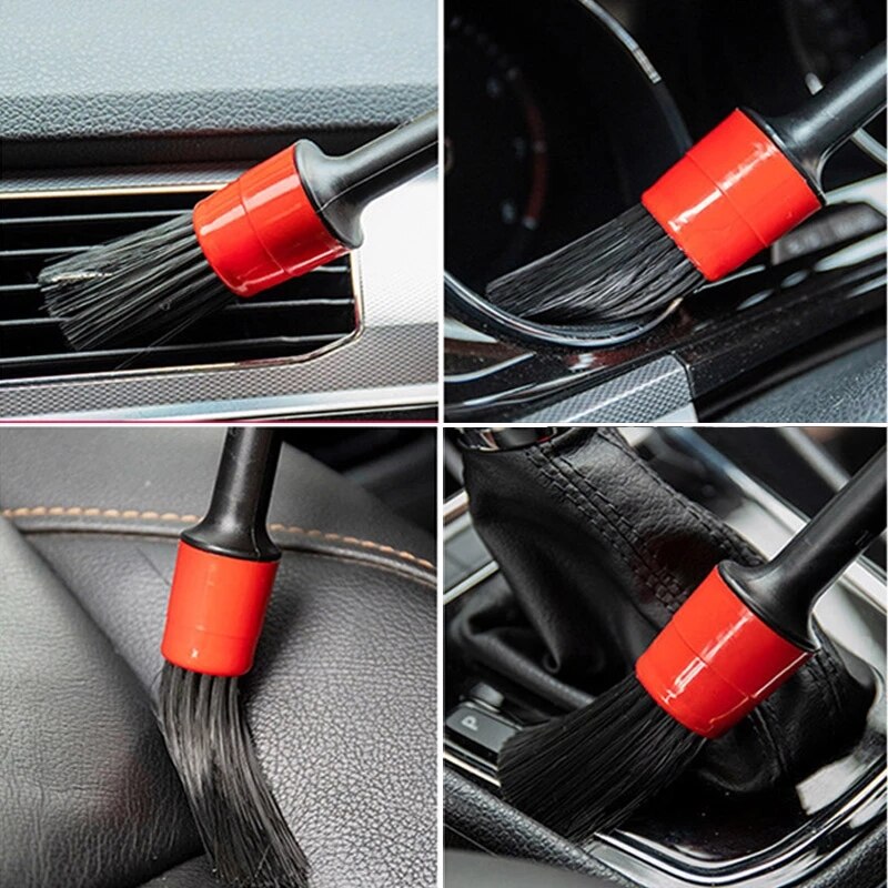 5pcs Car Wash Car Detailing Brush Auto Cleaning Car Cleaning Tools Detailing Set Dashboard Accessories Air Outlet Cleaning Brush