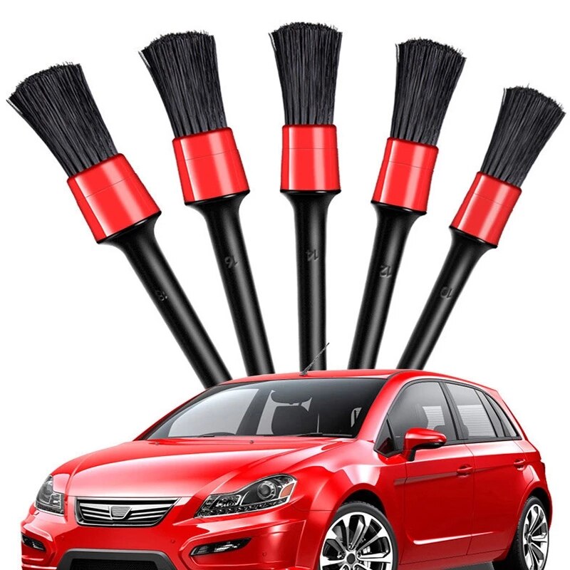 5pcs Car Wash Car Detailing Brush Auto Cleaning Car Cleaning Tools Detailing Set Dashboard Accessories Air Outlet Cleaning Brush