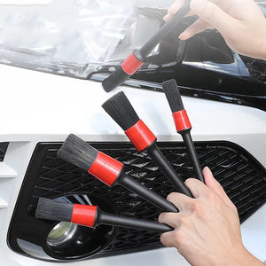 5pcs Car Wash Car Detailing Brush Auto Cleaning Car Cleaning Tools Detailing Set Dashboard Accessories Air Outlet Cleaning Brush