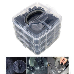 620pcs/box Auto Fastener Clip Mixed Car Body Push Retainer Pin Rivet Bumper Door Trim Panel Retainer Fastener Kit