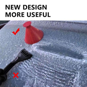 Auto Car Magic Snow Remover Ice Scraper Window Windshield Oil Funnel Shovel Window Scrapers Cone Deicing cone ice scraper