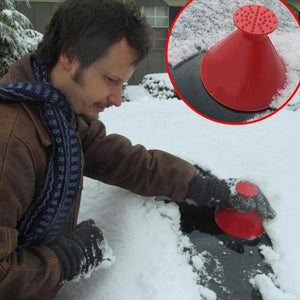 Auto Car Magic Snow Remover Ice Scraper Window Windshield Oil Funnel Shovel Window Scrapers Cone Deicing cone ice scraper