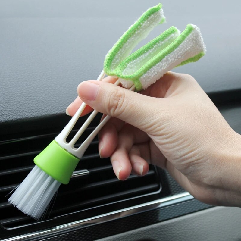 Car Air Conditioner Vent Brush Microfibre Car Grille Cleaner Auto Detailing Blinds Duster Brush Car-styling Auto Accessories