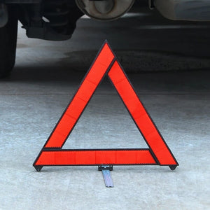 Car Emergency Breakdown Warning Triangle Red Reflective Safety Hazard Car Tripod Folded Stop Sign Reflector Cinta Reflectante