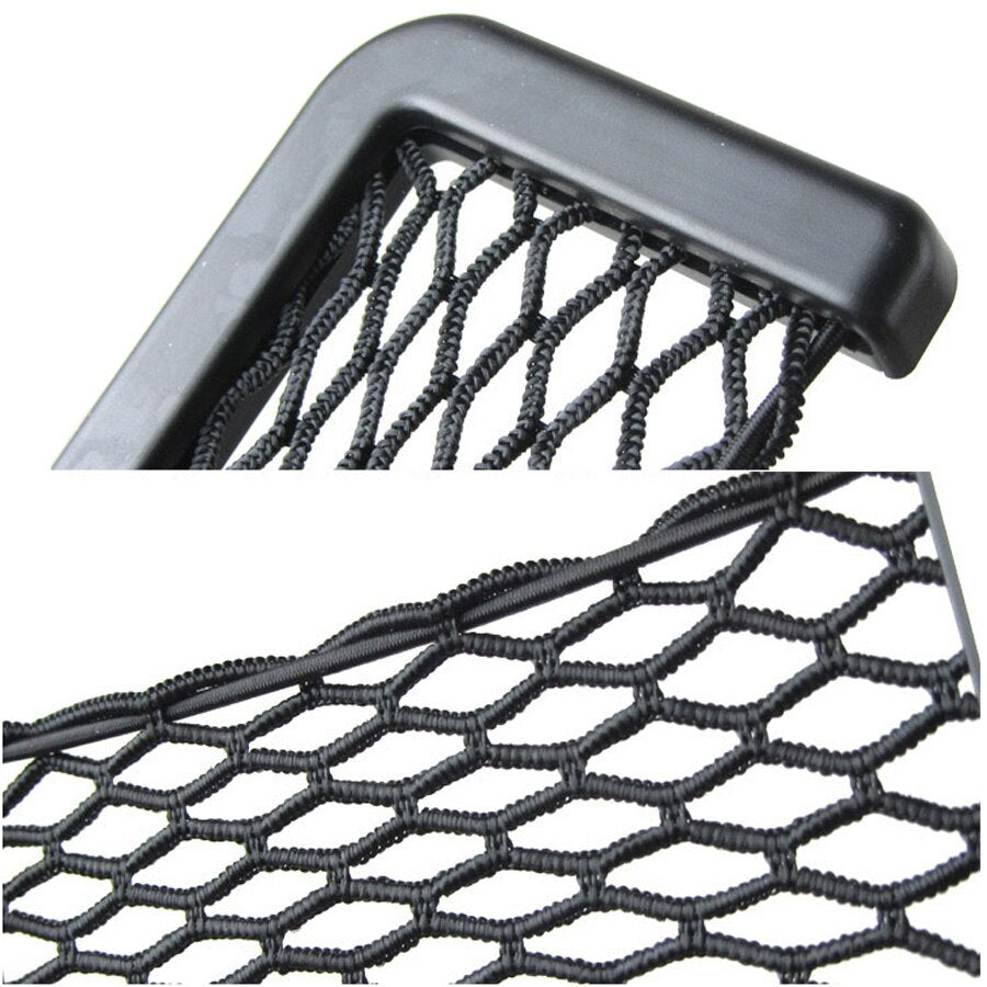 Car Organizer Auto Paste Net Pocket Car Net Bag Phone Holder Storage Car Mesh Net Holder Pocket For Wallet Keys Phone Pens