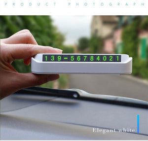 Car Styling Temporary Parking Card Phone Number Card Plate Telephone Number Car Park Stop In Car-styling Automobile Accessories