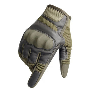 Touch Screen Leather Motorcycle Gloves Motocross Tactical Gear Moto Motorbike Biker Protective Gear Racing Full Finger Glove Men