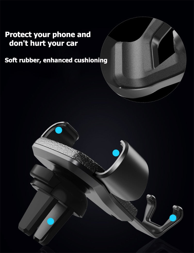 Universal Phone Holder Car For IPhone Mobile Phone Car Phone holder Air Vent Mount Stand No Magnetic Cell Phone Holder